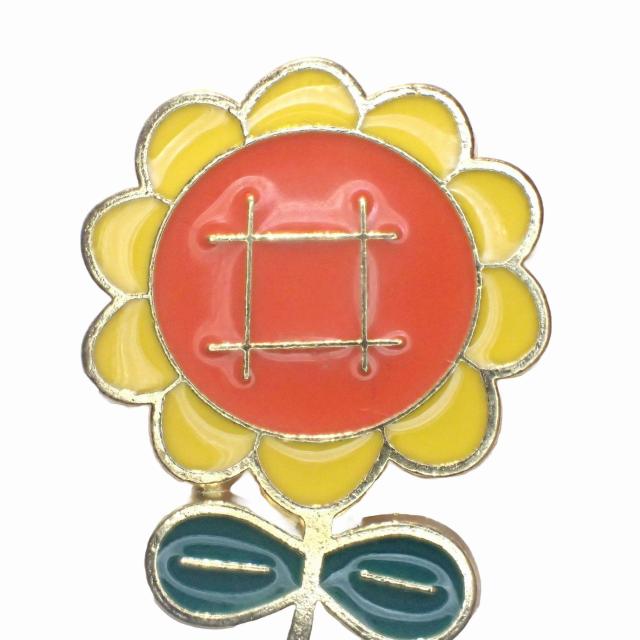ひまわり ヒマワリ 向日葵 ピンバッジ バッジ ピンズ ピンブローチ ブローチ ラペルピン < 女性アクセサリー/時計 ひまわり ヒマワリ 向日葵 ピンバッジ バッジ ピンズ ピンブローチ ブローチ ラペルピン < 女性アクセサリー/時計の