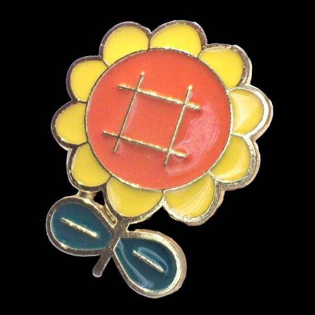 ひまわり ヒマワリ 向日葵 ピンバッジ バッジ ピンズ ピンブローチ ブローチ ラペルピン < 女性アクセサリー/時計 ひまわり ヒマワリ 向日葵 ピンバッジ バッジ ピンズ ピンブローチ ブローチ ラペルピン < 女性アクセサリー/時計の