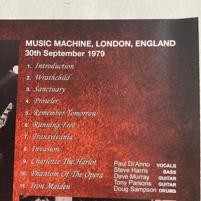 【ディアノ追悼】輸入盤 Iron Maiden / Definitive Music Machine 1979 アイアン・メイデン < タレントグッズ  【ディアノ追悼】輸入盤 Iron Maiden / Definitive Music Machine 1979 アイアン・メイデン < タレントグッズの