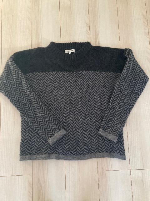 美品☆GLOBALWORK☆ 黒千鳥格子ヘリンボーンセーター☆L < ブランド  美品☆GLOBALWORK☆ 黒千鳥格子ヘリンボーンセーター☆L  < ブランドの