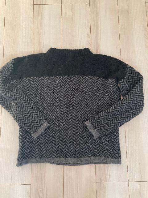 美品☆GLOBALWORK☆ 黒千鳥格子ヘリンボーンセーター☆L < ブランド  美品☆GLOBALWORK☆ 黒千鳥格子ヘリンボーンセーター☆L < ブランドの