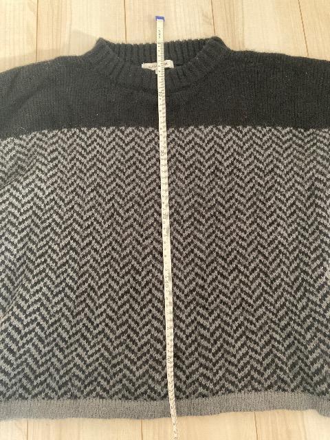 美品☆GLOBALWORK☆ 黒千鳥格子ヘリンボーンセーター☆L < ブランド  美品☆GLOBALWORK☆ 黒千鳥格子ヘリンボーンセーター☆L < ブランドの