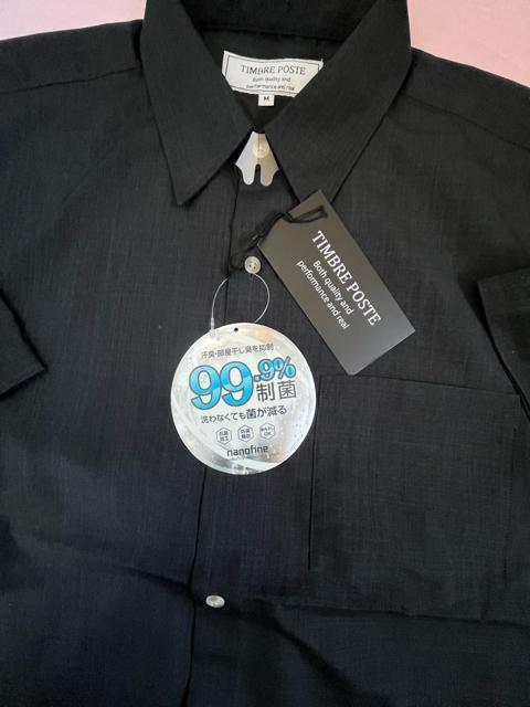 Mサイズ!高貴紳士的!洗わなくても菌が減る!99.9%制菌!汗臭!部屋干し臭を抑制!ナノファイン加工!薄手タイプ!半袖シャツ!新品 < 男性ファッション  Mサイズ!高貴紳士的!洗わなくても菌が減る!99.9%制菌!汗臭!部屋干し臭を抑制!ナノファイン加工!薄手タイプ!半袖シャツ!新品 < 男性ファッションの