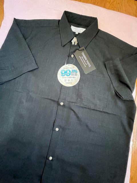 Mサイズ!高貴紳士的!洗わなくても菌が減る!99.9%制菌!汗臭!部屋干し臭を抑制!ナノファイン加工!薄手タイプ!半袖シャツ!新品 < 男性ファッション  Mサイズ!高貴紳士的!洗わなくても菌が減る!99.9%制菌!汗臭!部屋干し臭を抑制!ナノファイン加工!薄手タイプ!半袖シャツ!新品 < 男性ファッションの