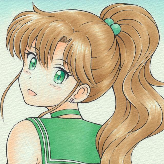 自作イラスト 木野まこと (セーラージュピター) セーラー水着 < アニメ/コミック/キャラクター  自作イラスト 木野まこと (セーラージュピター) セーラー水着  < アニメ/コミック/キャラクターの