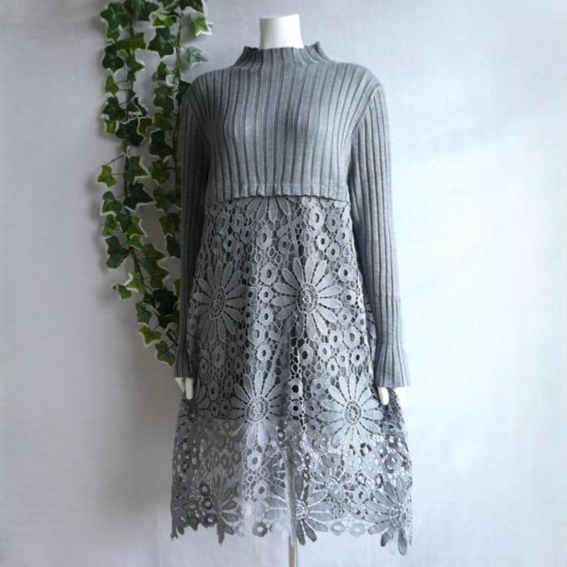 �V�i �Ԗ͗l �N���V�F �j�b�g �`���j�b�N �����s�[�X �O���[ �~ �t �{�g���l�b�N ���u�j�b�g ��i a080 ML �� �����t�@�b�V������ 