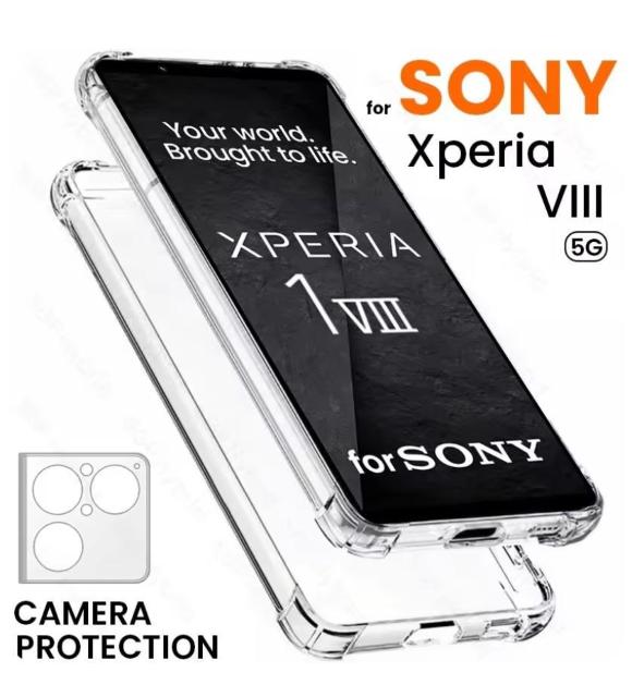 Xperia1 VIII mk8 �N���A TPU �V���b�N�y�� �P�[�X �J�o�[ �G�N�X�y���A ���� �}�[�N�G�C�g  �� �Ɠd/AV�� 
