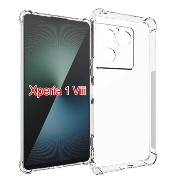 Xperia1 VIII mk8 �N���A TPU �V���b�N�y�� �P�[�X �J�o�[ �G�N�X�y���A ���� �}�[�N�G�C�g �� �Ɠd/AV�� 