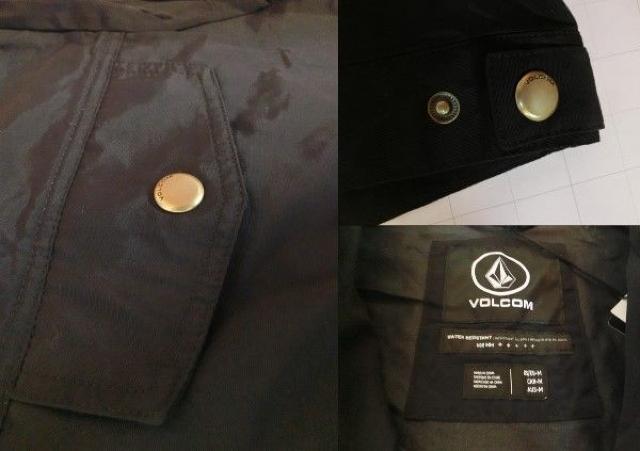 VOLCOM 撥水コーティング REBENCY JACKET US M BK < ブランド  VOLCOM 撥水コーティング REBENCY JACKET US M BK < ブランドの