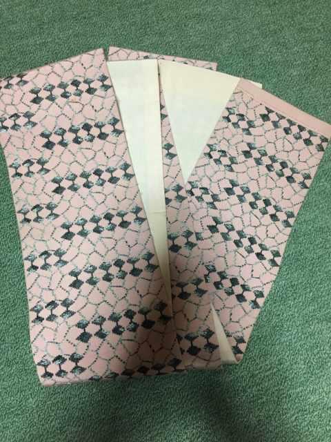 ピンク×シルバーグレー 半幅帯 < 女性ファッション  ピンク×シルバーグレー 半幅帯  < 女性ファッションの