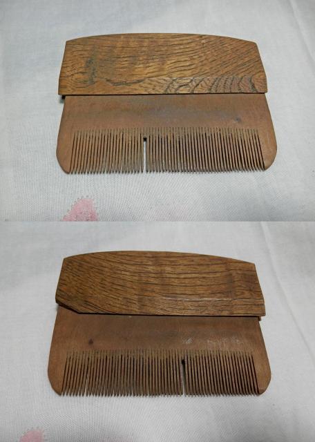 ■■即決■■つげの櫛、珍しい両面作り、セミアンティーク! < 女性ファッション  ■■即決■■つげの櫛、珍しい両面作り、セミアンティーク! < 女性ファッションの