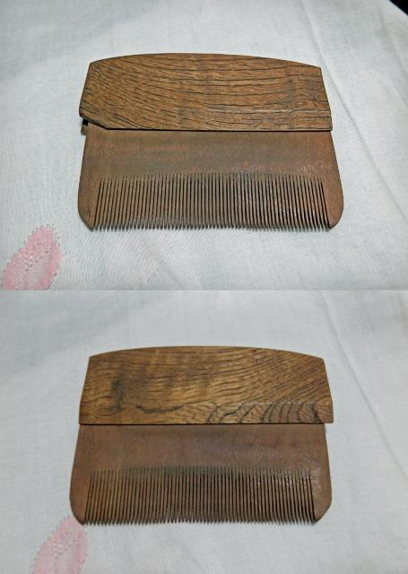 ■■即決■■つげの櫛、珍しい両面作り、セミアンティーク! < 女性ファッション  ■■即決■■つげの櫛、珍しい両面作り、セミアンティーク! < 女性ファッションの