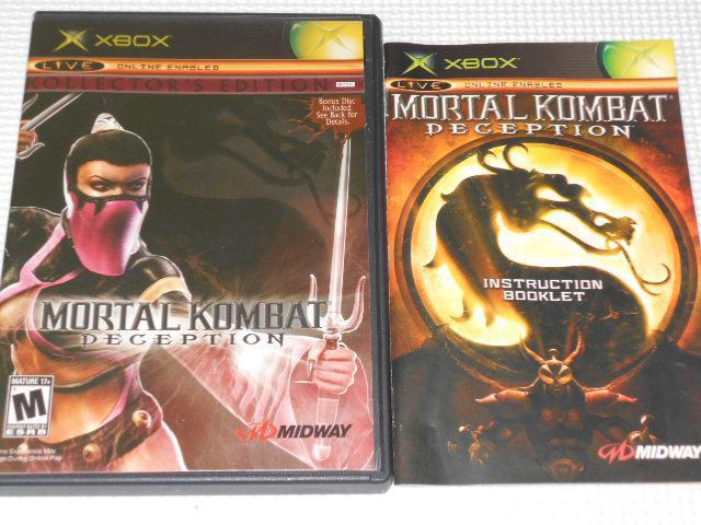 xboxMORTAL KOMBAT DECEPTION KOLLECTOR'S   Q[{/\tg 