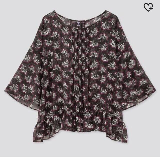 アナスイ【ANNA SUI × ユニクロ】シフォンブラウス(7分袖) L (新品タグ付) < ブランド  アナスイ【ANNA SUI × ユニクロ】シフォンブラウス(7分袖) L (新品タグ付)  < ブランドの