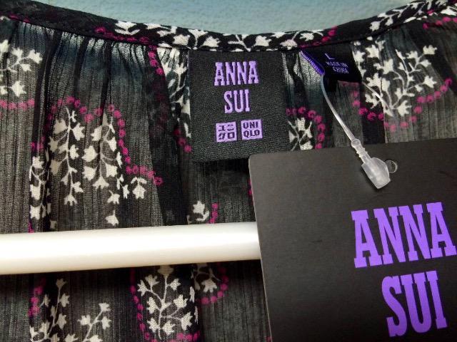 アナスイ【ANNA SUI × ユニクロ】シフォンブラウス(7分袖) L (新品タグ付) < ブランド  アナスイ【ANNA SUI × ユニクロ】シフォンブラウス(7分袖) L (新品タグ付) < ブランドの