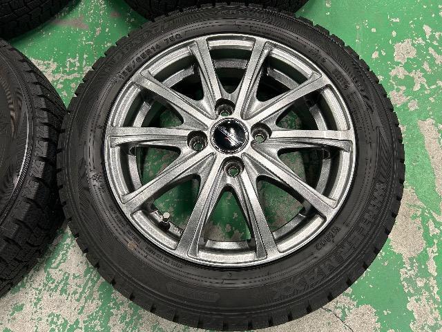 0110128)中古国産スタッドレスタイヤダンロップウィンターマックス4本ガンメタアルミホイール軽自動車155/65R14送料無料 < 自動車/バイク 0110128)中古国産スタッドレスタイヤダンロップウィンターマックス4本ガンメタアルミホイール軽自動車155/65R14送料無料 < 自動車/バイク