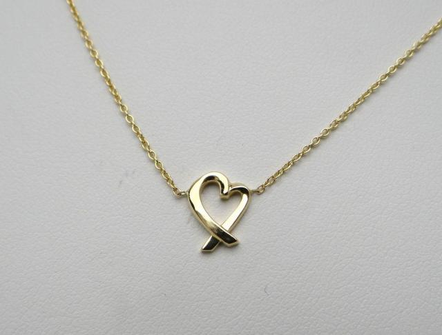 TIFFANY&CO. ティファニー パロマ・ピカソ ラビングハートネックレス ペンダント 750YG<USED>【送料無料】 < ブランド TIFFANY&CO. ティファニー パロマ・ピカソ ラビングハートネックレス ペンダント 750YG<USED>【送料無料】 < ブランドの