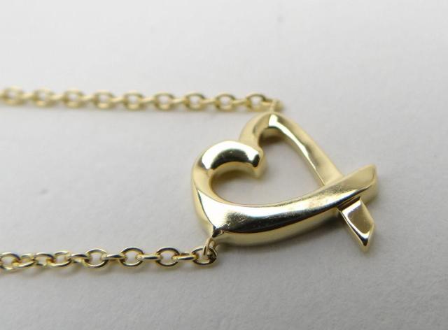 TIFFANY&CO. ティファニー パロマ・ピカソ ラビングハートネックレス ペンダント 750YG<USED>【送料無料】 < ブランド TIFFANY&CO. ティファニー パロマ・ピカソ ラビングハートネックレス ペンダント 750YG<USED>【送料無料】 < ブランドの