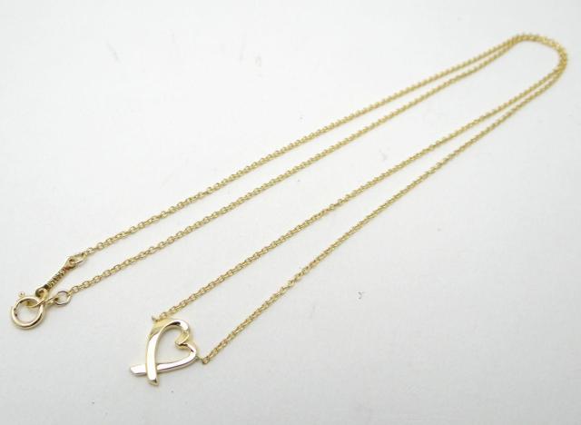 TIFFANY&CO. ティファニー パロマ・ピカソ ラビングハートネックレス ペンダント 750YG<USED>【送料無料】 < ブランド TIFFANY&CO. ティファニー パロマ・ピカソ ラビングハートネックレス ペンダント 750YG<USED>【送料無料】 < ブランドの