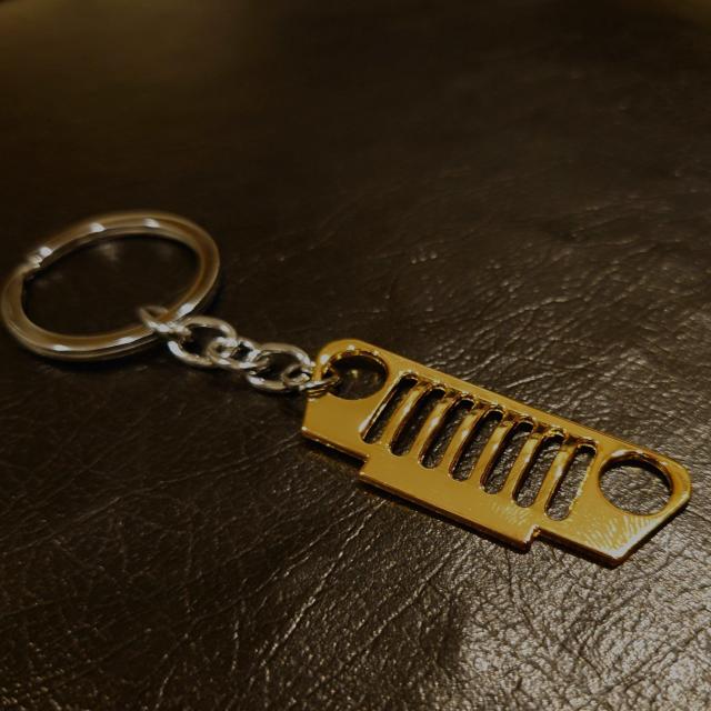 JEEP ジープ ラングラー ゴールド バンパー グリル キーホルダー < 自動車/バイク JEEP ジープ ラングラー ゴールド バンパー グリル キーホルダー < 自動車/バイク