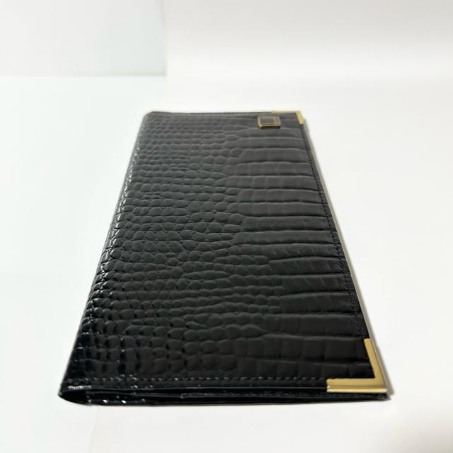 美品 dunhill ダンヒル 二つ折り長財布 クロコ型押しレザー < ブランド 美品 dunhill ダンヒル 二つ折り長財布 クロコ型押しレザー < ブランドの