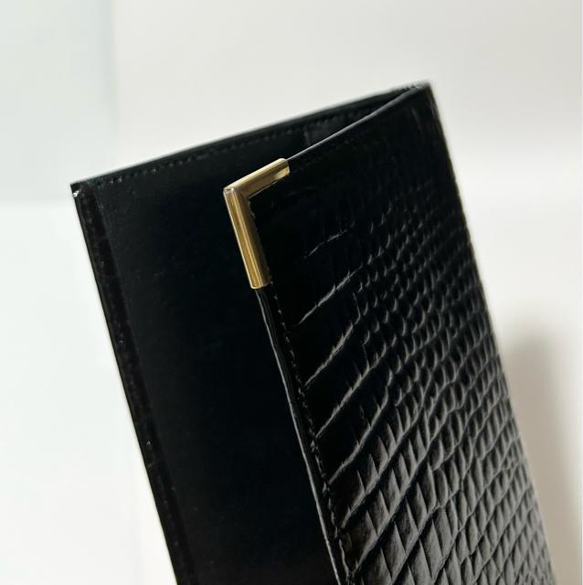 美品 dunhill ダンヒル 二つ折り長財布 クロコ型押しレザー < ブランド 美品 dunhill ダンヒル 二つ折り長財布 クロコ型押しレザー < ブランドの