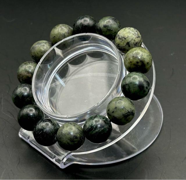 天然翡翠 大玉 オリーブグリーンブレスレット 約14mm玉 内径約16〜16.5cm管理番号14-B < 男性アクセサリー/時計  天然翡翠 大玉 オリーブグリーンブレスレット 約14mm玉 内径約16〜16.5cm管理番号14-B < 男性アクセサリー/時計の