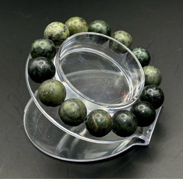 天然翡翠 大玉 オリーブグリーンブレスレット 約14mm玉 内径約16〜16.5cm管理番号14-B < 男性アクセサリー/時計  天然翡翠 大玉 オリーブグリーンブレスレット 約14mm玉 内径約16〜16.5cm管理番号14-B < 男性アクセサリー/時計の