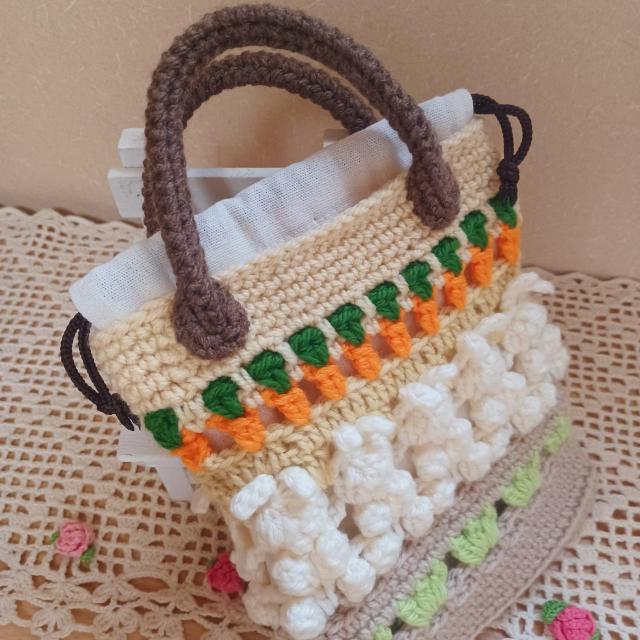 ☆Hand made☆  うさぎさんのバッグ*巾着袋*にんじん < ペット/手芸/園芸  ☆Hand made☆  うさぎさんのバッグ*巾着袋*にんじん < ペット/手芸/園芸の