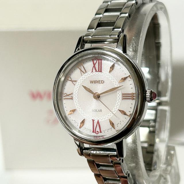 ���i SEIKO �Z�C�R�[ WIRED V117-KBY0 SS �\�[���[ 5�C���h�� �r���v ���f�B�[�X �V���o�[ ����m�F�ς� �� �u�����h�� 