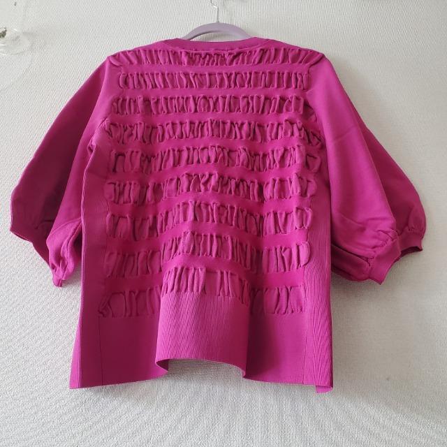 ミューリエ mieuxrie ときめき楽映え 技あり シャーリング デザイン ニットプルオーバー LL 宮田理江 < 女性ファッション ミューリエ mieuxrie ときめき楽映え 技あり シャーリング デザイン ニットプルオーバー LL 宮田理江 < 女性ファッションの