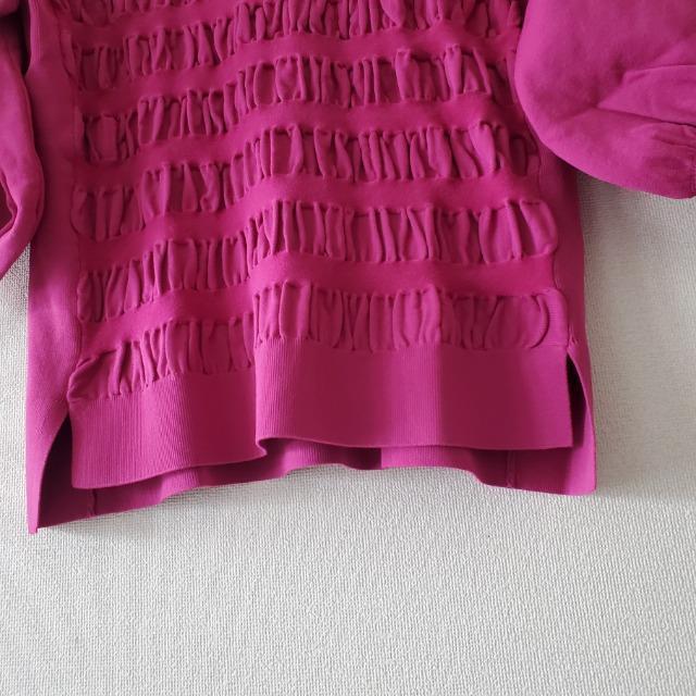 ミューリエ mieuxrie ときめき楽映え 技あり シャーリング デザイン ニットプルオーバー LL 宮田理江 < 女性ファッション ミューリエ mieuxrie ときめき楽映え 技あり シャーリング デザイン ニットプルオーバー LL 宮田理江 < 女性ファッションの