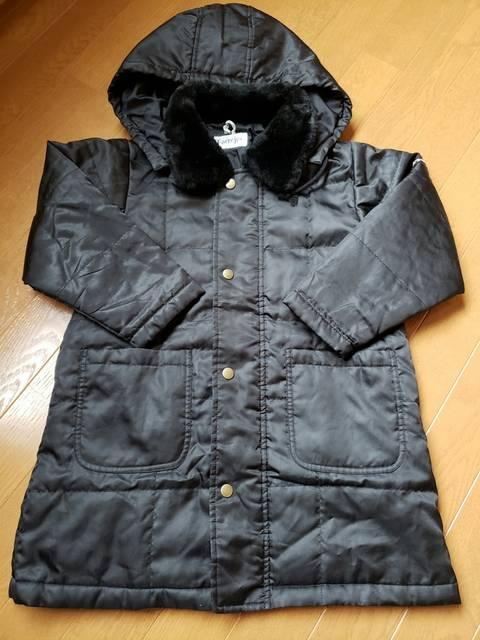 ☆新品同様☆黒ジャンパー ベンチコート☆110 < キッズ/ベビー ☆新品同様☆黒ジャンパー ベンチコート☆110 < キッズ/ベビーの
