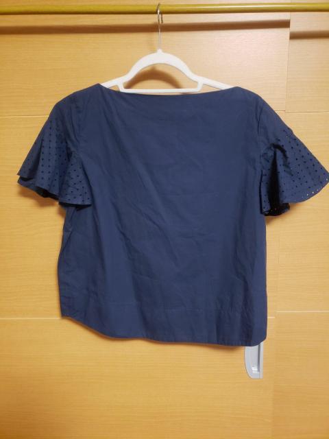 ☆美品☆anyFAMエニィファム☆ネイビー半袖コットンブラウス☆2 < 女性ファッション  ☆美品☆anyFAMエニィファム☆ネイビー半袖コットンブラウス☆2  < 女性ファッションの