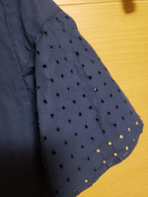 ☆美品☆anyFAMエニィファム☆ネイビー半袖コットンブラウス☆2 < 女性ファッション  ☆美品☆anyFAMエニィファム☆ネイビー半袖コットンブラウス☆2 < 女性ファッションの