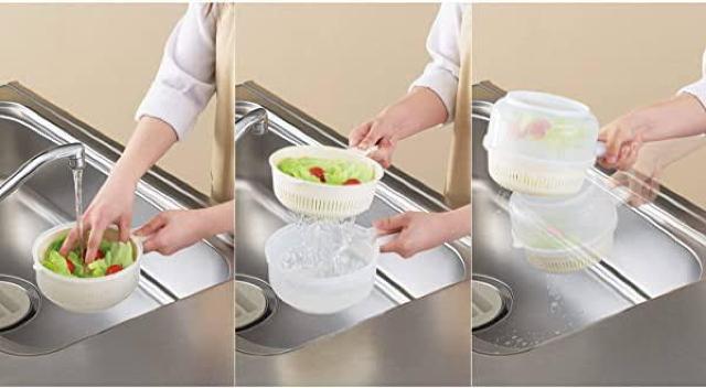 《New》美味しいサラダ作りの秘策★フリフリスピード・水切りザル&ボウルセット < インテリア/ライフ 《New》美味しいサラダ作りの秘策★フリフリスピード・水切りザル&ボウルセット < インテリア/ライフの