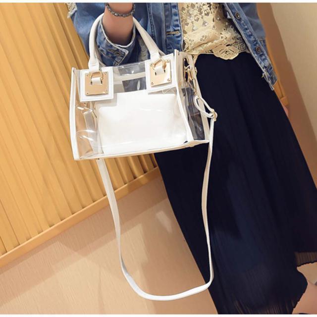 送料無料 新品 クリアバッグ レディース ショルダーバッグ プールバッグ 透明 トートバッグ < 女性ファッション  送料無料 新品 クリアバッグ レディース ショルダーバッグ プールバッグ 透明 トートバッグ < 女性ファッションの