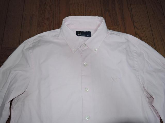 FRED PERRY フレッドペリー BDシャツ S ピンク 長袖 ボタンダウン < ブランド  FRED PERRY フレッドペリー BDシャツ S ピンク 長袖 ボタンダウン < ブランドの