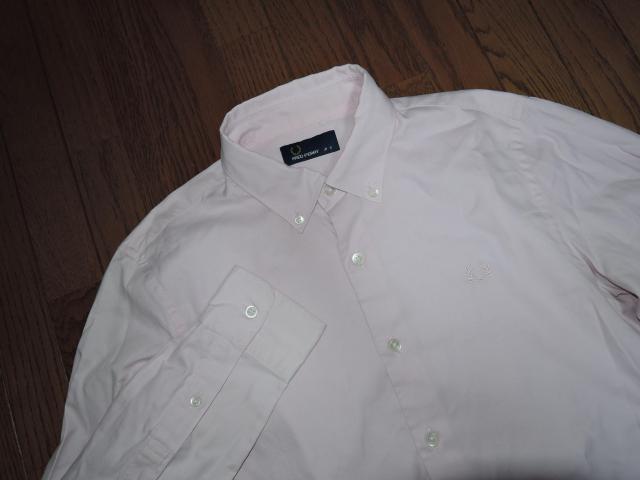 FRED PERRY フレッドペリー BDシャツ S ピンク 長袖 ボタンダウン < ブランド  FRED PERRY フレッドペリー BDシャツ S ピンク 長袖 ボタンダウン < ブランドの