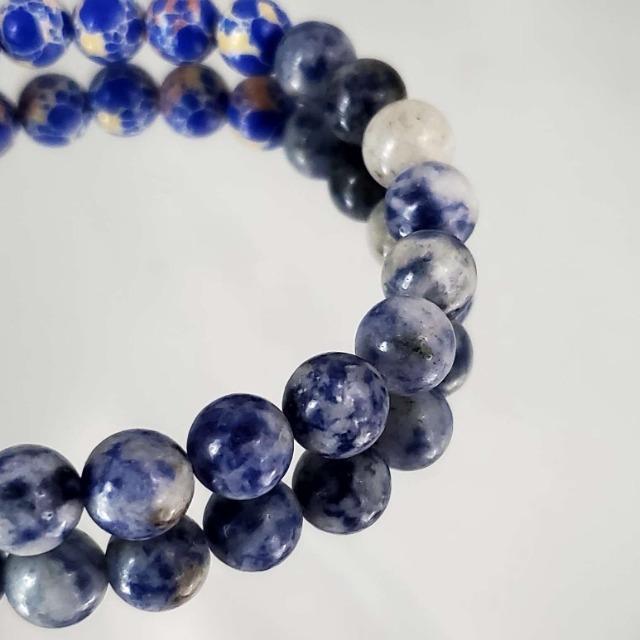 込み★1★天然石★地球イメージ★ストーンブレスレット★男女兼用★ < 女性アクセサリー/時計 込み★1★天然石★地球イメージ★ストーンブレスレット★男女兼用★ < 女性アクセサリー/時計の