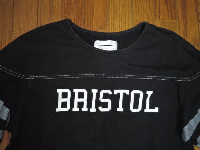 F.C.REAL BRISTOL ブリストル × NIKE ナイキ 7分丈ロンTシャツ L 黒 ナンバリング TEE スウェット調 < ブランド  F.C.REAL BRISTOL ブリストル × NIKE ナイキ 7分丈ロンTシャツ L 黒 ナンバリング TEE スウェット調 < ブランドの