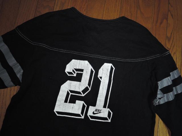 F.C.REAL BRISTOL ブリストル × NIKE ナイキ 7分丈ロンTシャツ L 黒 ナンバリング TEE スウェット調 < ブランド  F.C.REAL BRISTOL ブリストル × NIKE ナイキ 7分丈ロンTシャツ L 黒 ナンバリング TEE スウェット調 < ブランドの