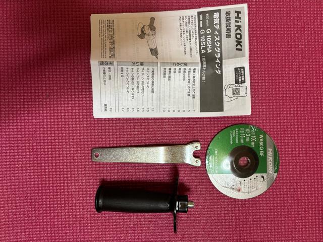 HiKOKI �d�C�f�B�X�N�O���C���_  �׌a G10SHA ���g�p ������