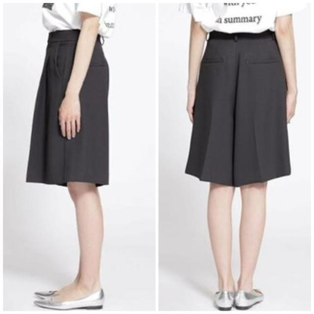 美品 nano universe ナノユニバース タックキュロットパンツ 36 < ブランド  美品 nano universe ナノユニバース タックキュロットパンツ 36 < ブランドの