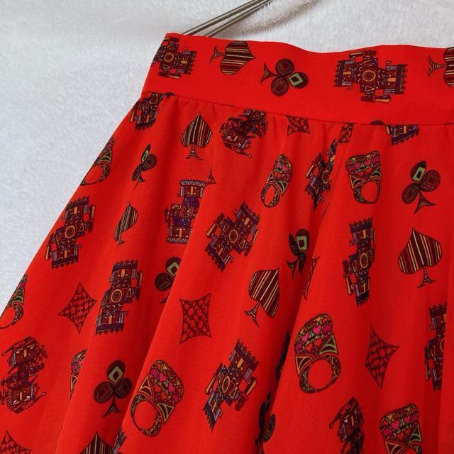 moussy アジアン エスニック 総柄 トランプ ひざ丈 フレア スカート M N2m < ブランド moussy アジアン エスニック 総柄 トランプ ひざ丈 フレア スカート M N2m < ブランドの