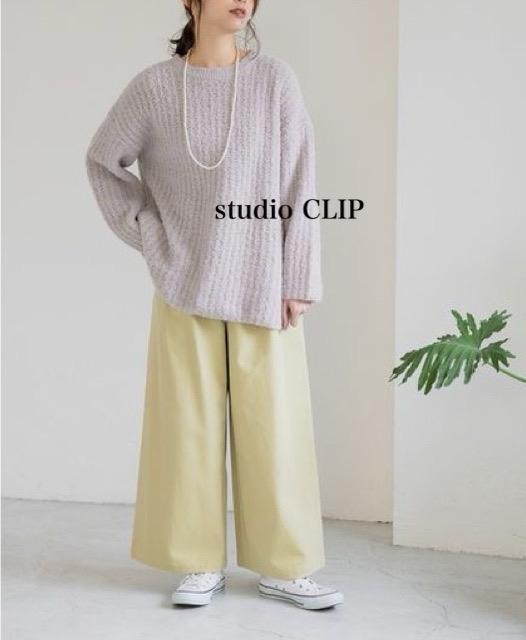 新品 studio CLIP★フェザーヤーンニット < 女性ファッション 新品 studio CLIP★フェザーヤーンニット < 女性ファッションの