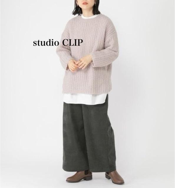 新品 studio CLIP★フェザーヤーンニット < 女性ファッション 新品 studio CLIP★フェザーヤーンニット < 女性ファッションの