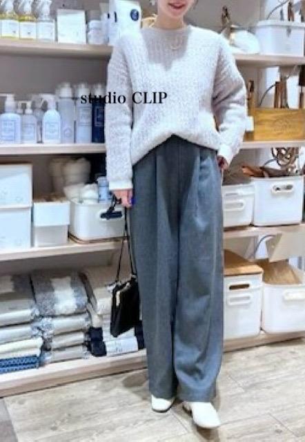 新品 studio CLIP★フェザーヤーンニット < 女性ファッション 新品 studio CLIP★フェザーヤーンニット < 女性ファッションの