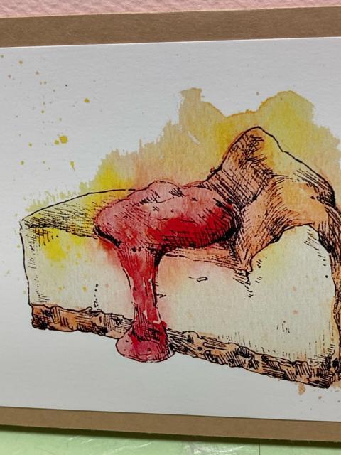 5/ポストカード/すずか/委託/チーズケーキ/水彩画/オリジナル < インテリア/ライフ 5/ポストカード/すずか/委託/チーズケーキ/水彩画/オリジナル < インテリア/ライフの