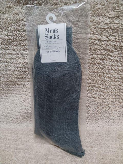 グンゼ株式会社 GUNZE メンズソックス Men's Socks 25cm ポリエステル 毛 ナイロン/未使用/昭和 レトロ < 男性ファッション グンゼ株式会社 GUNZE メンズソックス Men's Socks 25cm ポリエステル 毛 ナイロン/未使用/昭和 レトロ < 男性ファッションの
